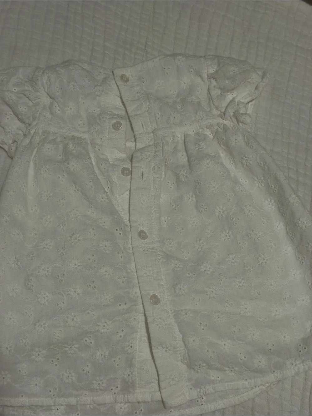 White Eyelet Baby Dress and Bloomers - Kids Accessories